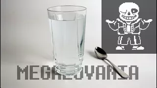 Undertale - Megalovania with glass of water and a spoon 💧