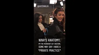 Nina Dobrev: Behind the Scenes of Fam (1x07)