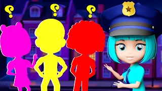 Tickle PoliceGirl 👮‍♂️🚓🚨 | + More Best Kids Songs & Nursery Rhymes by Lights Kids 3D