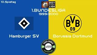 Hamburger SV - Borussia Dortmund | 10. Spieltag | 1.Bundesliga | Saison 1999/2000 | FIFA2000