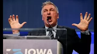 Alec Baldwin sounds like a political candidate in Iowa