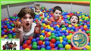 Mystery Ball Pit Food Surprise Challenge / That YouTub3 Family