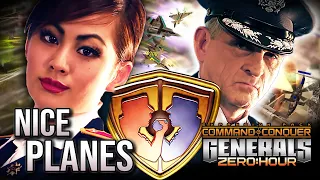 Boss General vs Air Force General - Hard Difficulty with Commentary | C&C Generals Zero Hour