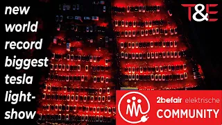 New world record: biggest tesla lightshow