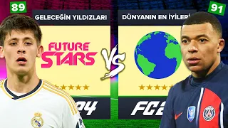 GELECEĞİN YILDIZLARI vs DÜNYANIN EN İYİ FUTBOLCULARI // FC 24 KARİYER MODU ALL-STAR KAPIŞMA