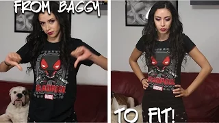 How to Resize a T-Shirt- Altering a Shirt From Baggy to Fitted