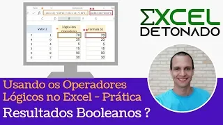 Usando Operadores Lógicos do Excel | Entenda o que é um resultado booleano
