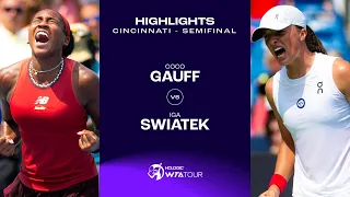 Iga Swiatek vs. Coco Gauff  | 2023 Cincinnati Semifinals | WTA Match Highlights