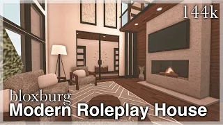 Bloxburg - Modern Roleplay House Speedbuild (interior + full tour)