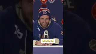 Leon Draisaitl with an EPIC answer to a reporter about Connor McDavid ☠️🤣