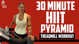 30 Min HIIT PYRAMID Treadmill Workout!