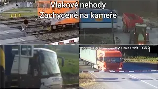 Vlakové nehody zachycené na kameře v ČR/Train accidents caught on camera in the Czech Republic