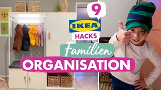 9 IKEA Hacks - Familienleben organisieren | Tipps & Tricks | Familiengarderobe DIY | mamiblock