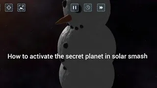 how to unlock the secret snowman planet in solar smash