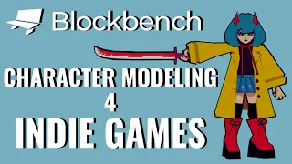 CHARACTER MODELING | Blockbench SpeedModel | PS1 Anime Character