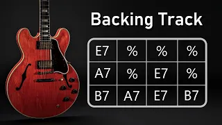 Blues Shuffle in E | BACKING TRACK | 85 BPM | Guitar Backing Track