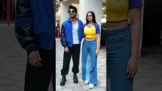 Khaali Bottle actor Abhishek Kumar, Aayesha Khan spotted at T-Series office Andheri west