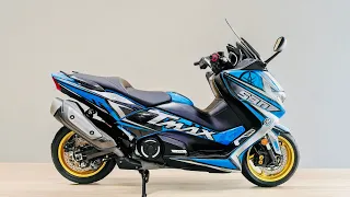 Yamaha Tmax-DX 530 รถปี17 สีฟ้าตัดลาย รุ่นTop 2xxxxกิโล