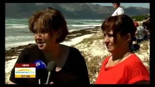 A humpback whale has beached at Kommetjie beach