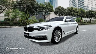 BMW 530i LUXURY LINE 2018 FACELIFT G30 WHITE ON SADDLE TAN