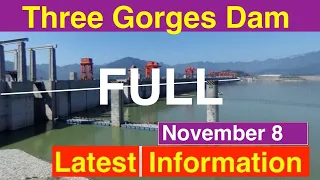 China Three Gorges Dam Latest Info ● Difference ● November 08, 2021  ●Water Level and Flood