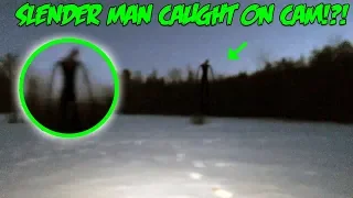 I CAUGHT SLENDER MAN ON CAMERA IN THE HAUNTED FOREST!