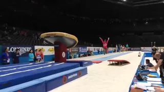 Simone Biles - Vault Slo Mo - 2013 World Championships - Podium Training