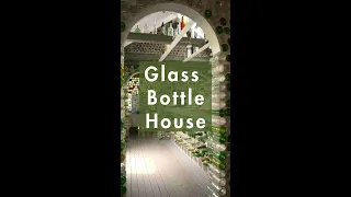 Houses made from glass bottles🏠🍾🍾