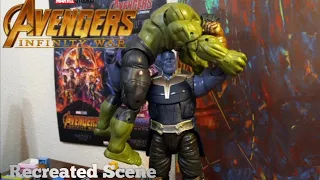 Avengers infinity war recreated scene Hulk VS Thanos Stop Motion