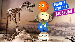 The Solar System Planets visit a Museum! Learning about Space and Earth