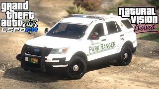 Park Ranger Office Patrol!!!!! | DROP THE KNIFE!!! | NVE | LSPDFR | GTA V