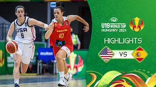 USA vs. Spain | Full Highlights | Quarter-Final - FIBA U19 Women's Basketball World Cup 2021