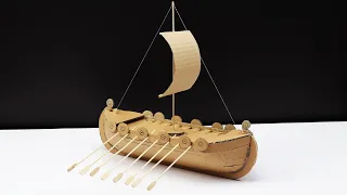 Diy | How To Make Viking Ship From Cardboard At Home