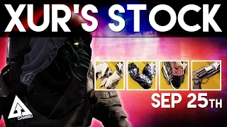 Destiny Xur Location - Exotic Armor and Weapons Breakdown | Xur September 25th