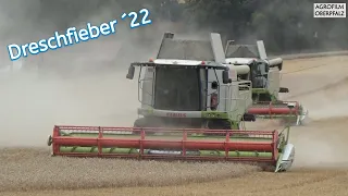 Dreschmarathon nonstop - 15m auf einmal -Weizenernte -Claas Lexion 740 u. 560 -Landw. Lohnb. Zollner