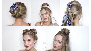 5 ИДЕЙ СТИЛЬНЫХ И БЫСТРЫХ ПРИЧЕСОК НА ЛЕТО | SUMMER TRENDY HAIRSTYLES 2021 | Pinterest hairstyles