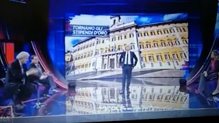 Insulti in diretta tv,Vittorio Sgarbi contro  Luigi Di Maio 5 stelle  ....Non vali un C....o!!