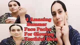 4 Summer Face packs for Beautiful, glowing, healthy skin/ For all skin types #beautyandstyle