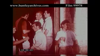 Australian Men Drinking.  Archive film 99978