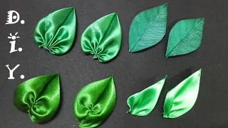 D.I.Y. Satin Ribbon Leaves - Tutorial | MyInDulzens