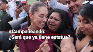 #Campañeando | ¿Será cierto que Claudia Sheinbaum tiene una estatua en la Cámara de Diputados?