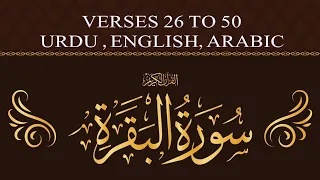 Surah Al-Baqarah Ayat 26 to 50 Urdu English Translation #R_USMAN007