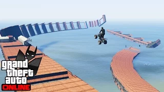 GTA V Online: FÚRIA EM DUAS RODAS #69: PARKOUR DE QUADRICÍCULO NAS ÁGUAS DO PERIGO