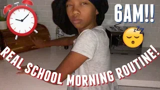 MY REAL 6AM SCHOOL MORNING ROUTINE 2019 | Just Jordyn