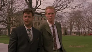 A Beautiful Mind (2001) First clue that John Nash is Hallucinating