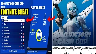I Spectated A Hacker Cheat In Fortnite Solo Victory Cash Cup Live & He Gets A Victory Royale !!