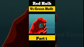 Red Hulk vs Green Hulk #shorts #hulk
