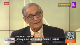 Entrevista a Jorge González Izquierdo sobre caída en la economía del Perú