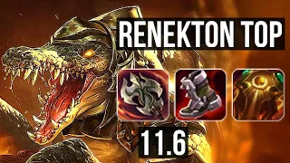 RENEKTON vs MORDEKAISER (TOP) | 6/1/8, 2.0M mastery, 1100+ games | NA Diamond | v11.6