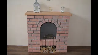 Декоративный фальш камин из кирпича своими руками .DIY decorative fireplace